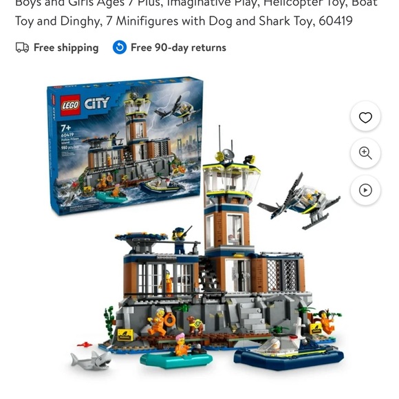 LEGO City Ocean Exploration Station Set - Blue Gray Yellow